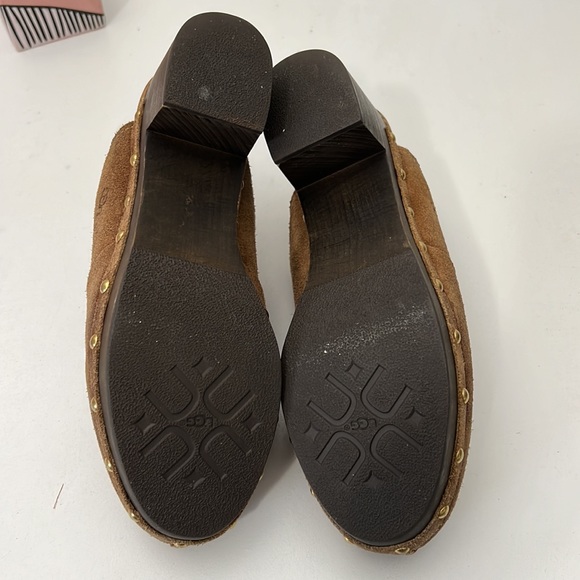 UGG Brown Suede Mules with Shearling Lining - Picture 7 of 7